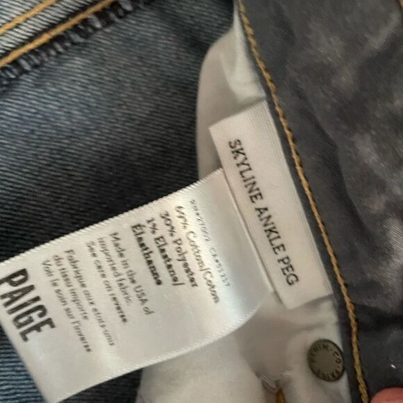 Paige skyline ankle peg jeans size 27 - Picture 2 of 6